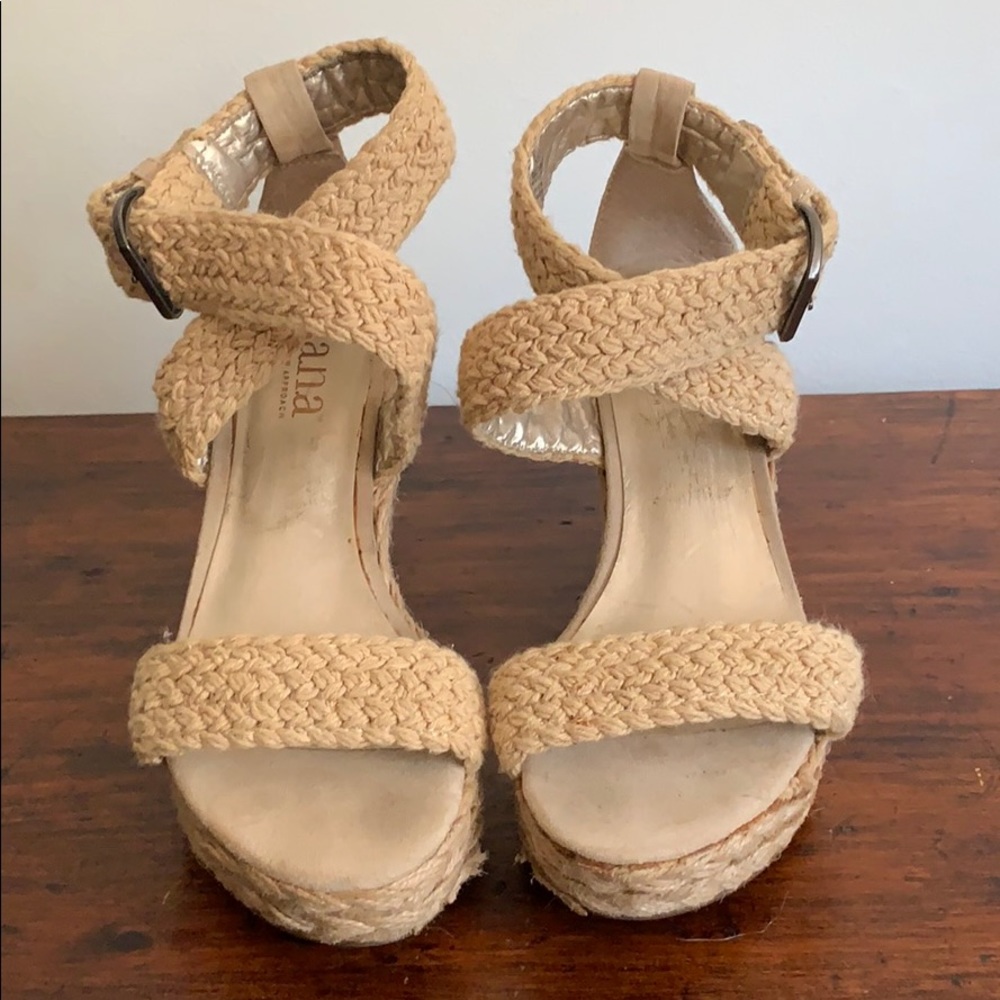 Strappy wedges